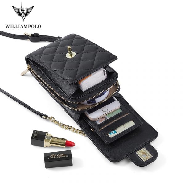 WilliamPolo Women's Designer Long Patchwork Clutch Wallets