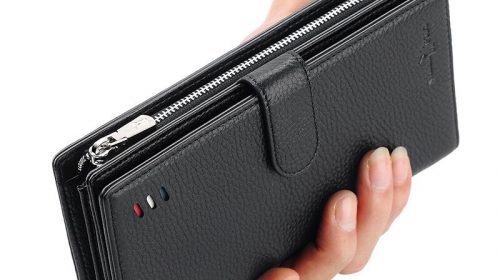 WilliamPolo High Quality Leather Zipper Wallets for Men