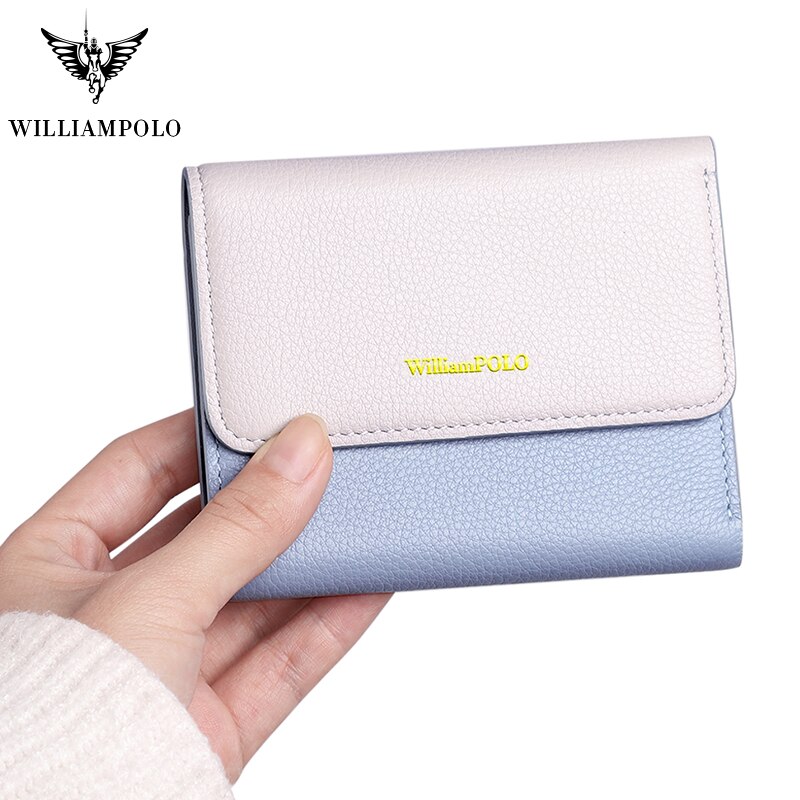 WilliamPolo Genuine Leather Luxury Designer Wallets for Women