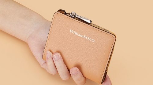WilliamPolo Best Leather Personalized Zipper Coin Purse for Women